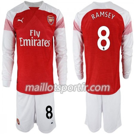 Maillot de Foot Arsenal FC Aaron Ramsey 8 Enfant Domicile 2018/19 ML